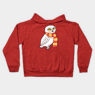 Brave Snowy Owl Kids Hoodie